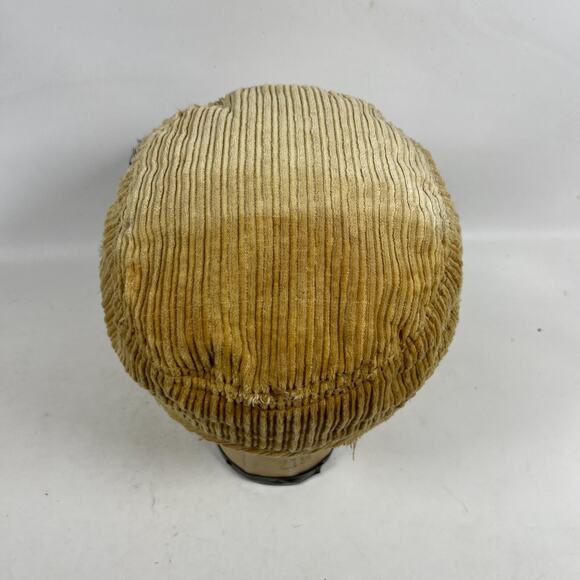 TRUE RELIGION Hat Distressed Corduroy Logo Embroidered TRBJ Trucker Baseball Cap - Picture 7 of 15